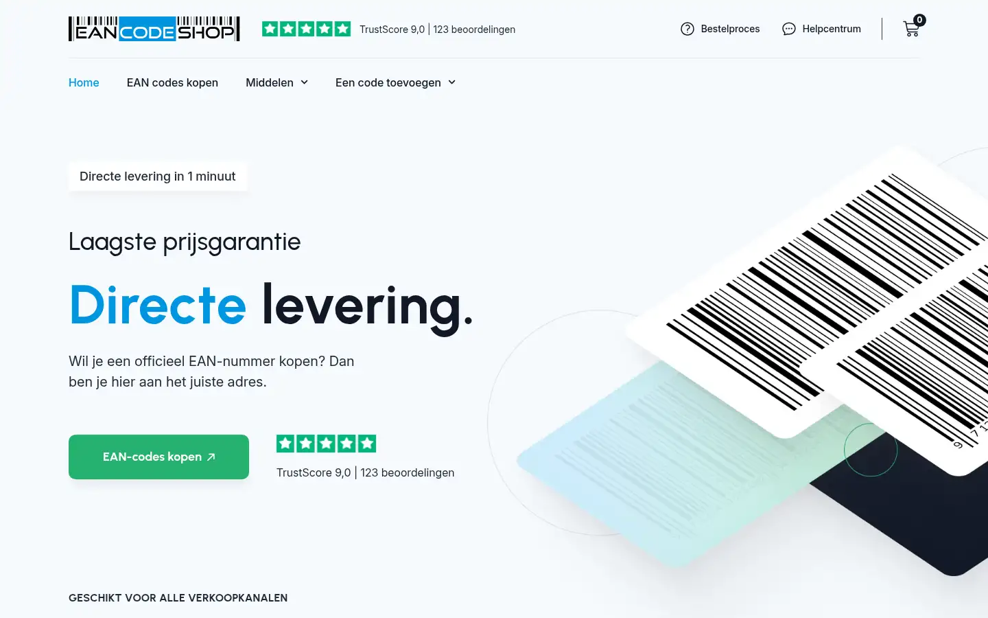 Screenshot of eancodeshop.nl