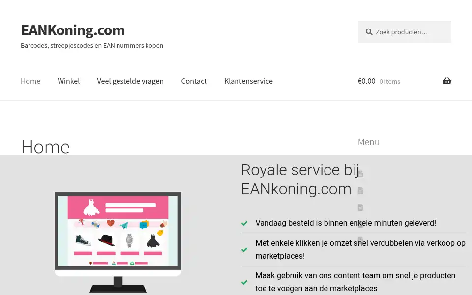 Screenshot of eankoning.com