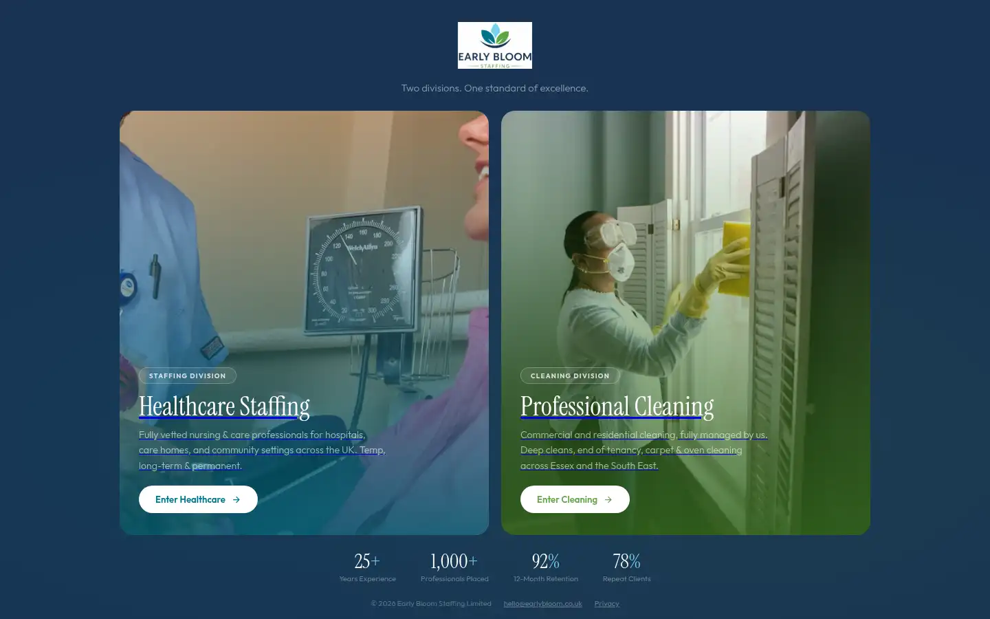 Screenshot of earlybloom.co.uk