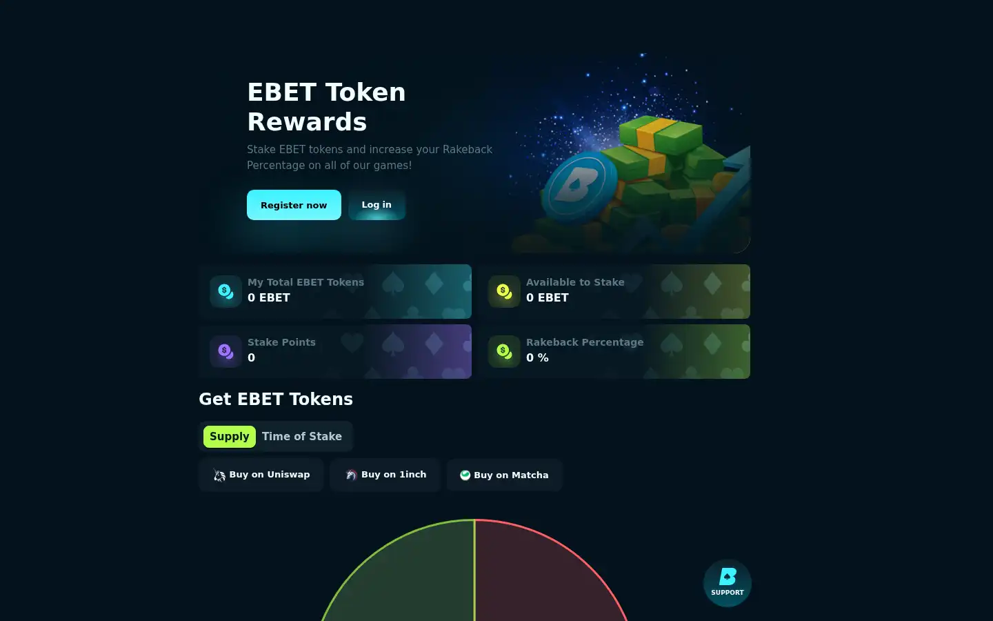 Screenshot of earnbet.io