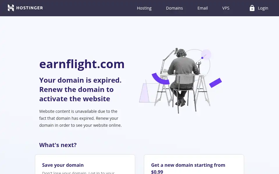 Screenshot of earnflight.com