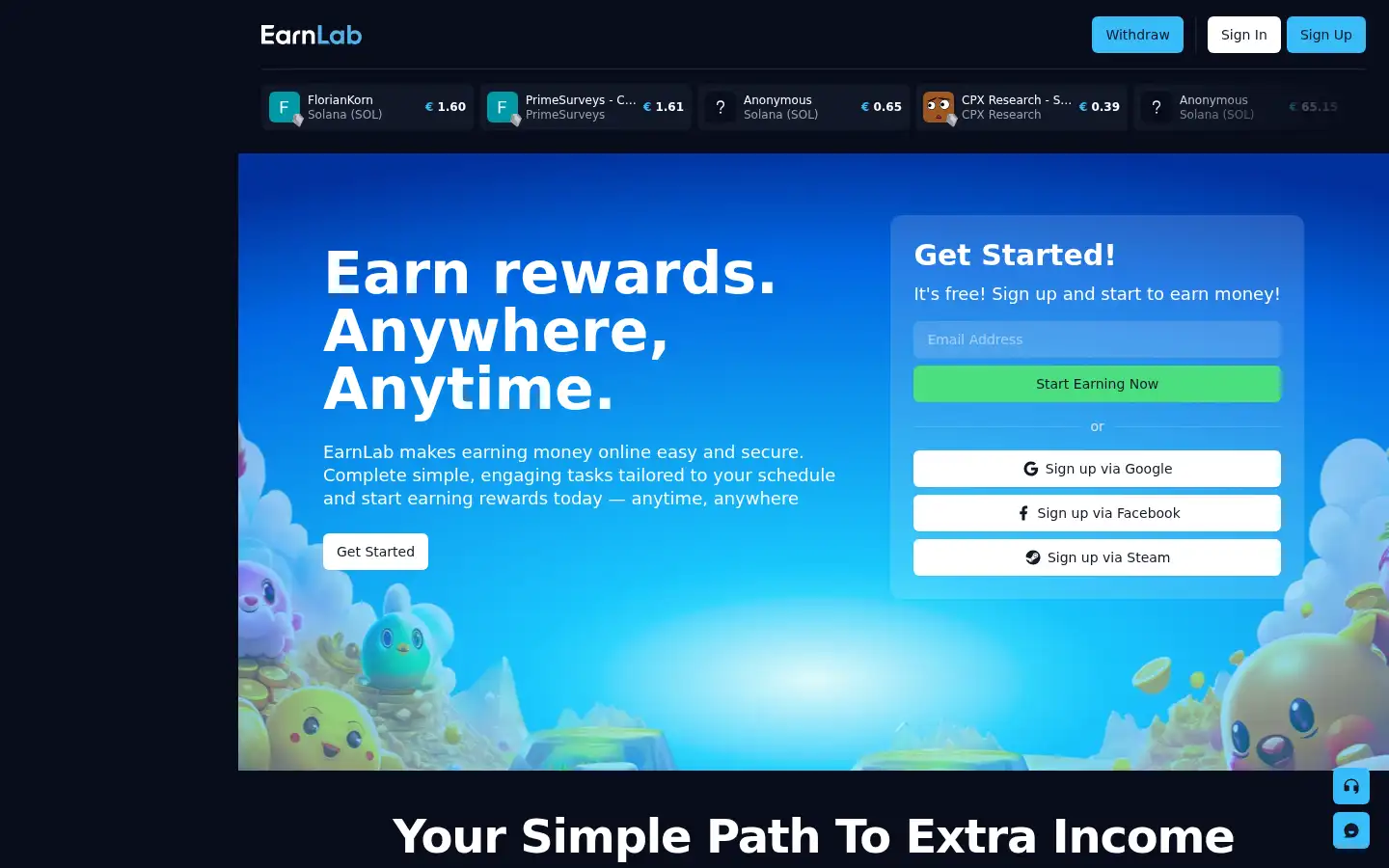 Screenshot of earnlab.com