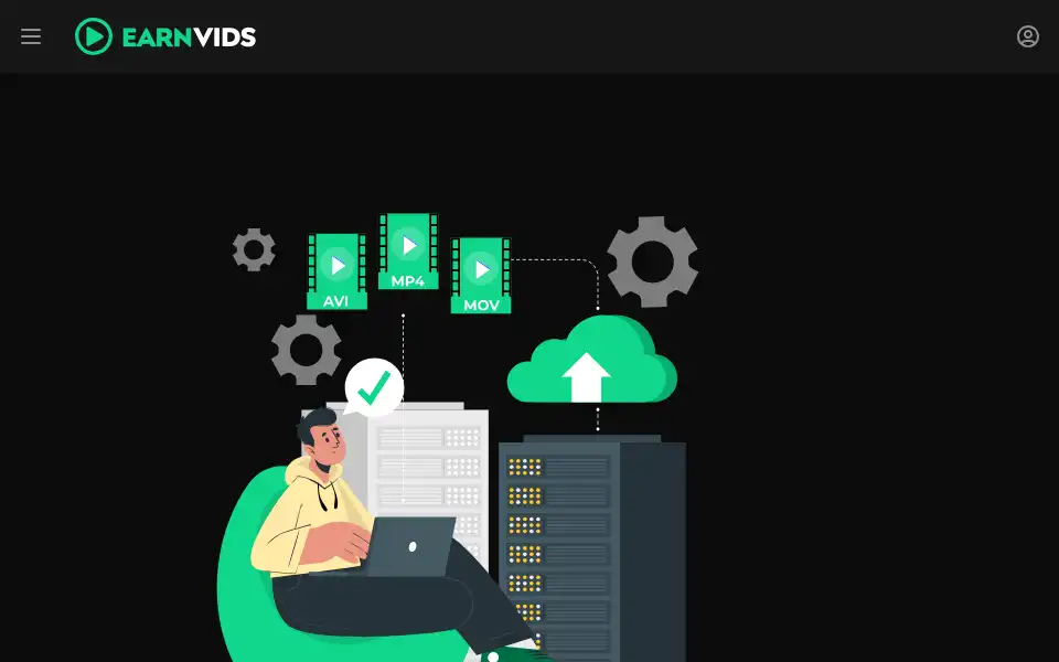 Screenshot of earnvids.com