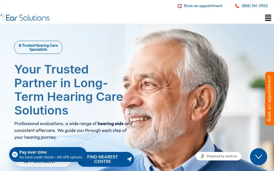 Screenshot of earsolutions.us
