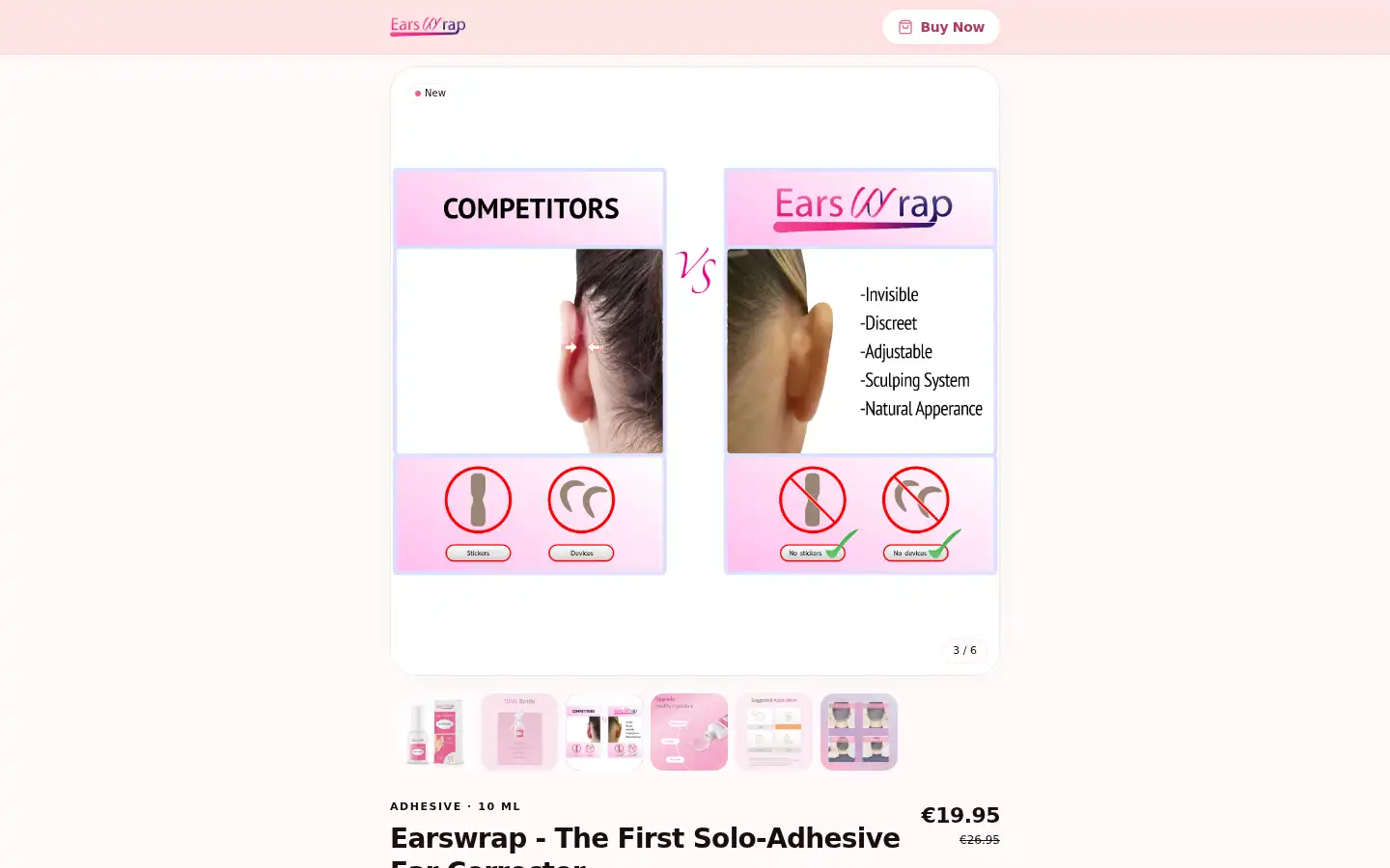 Screenshot of earswrap.com