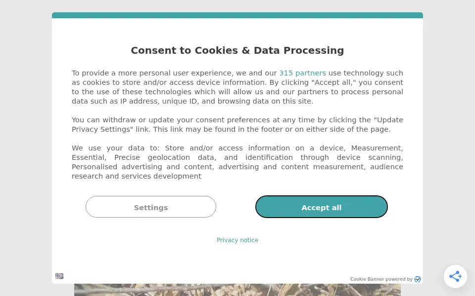 Screenshot of earth.com