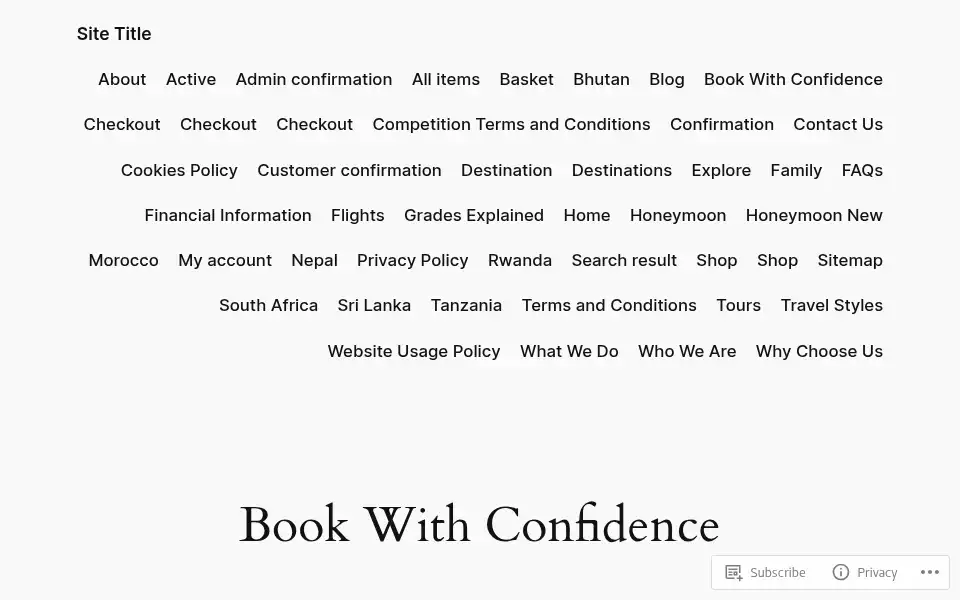 Screenshot of earthdogtravel.com