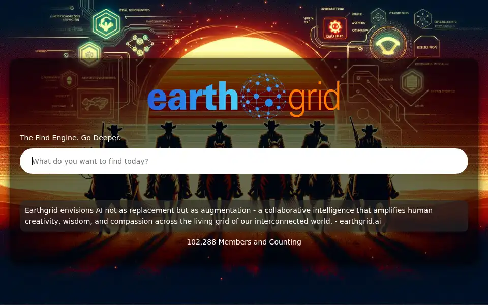 Screenshot of earthgrid.com