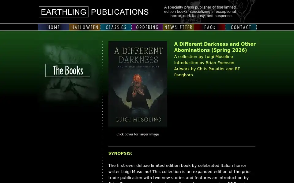 Screenshot of earthlingpub.com