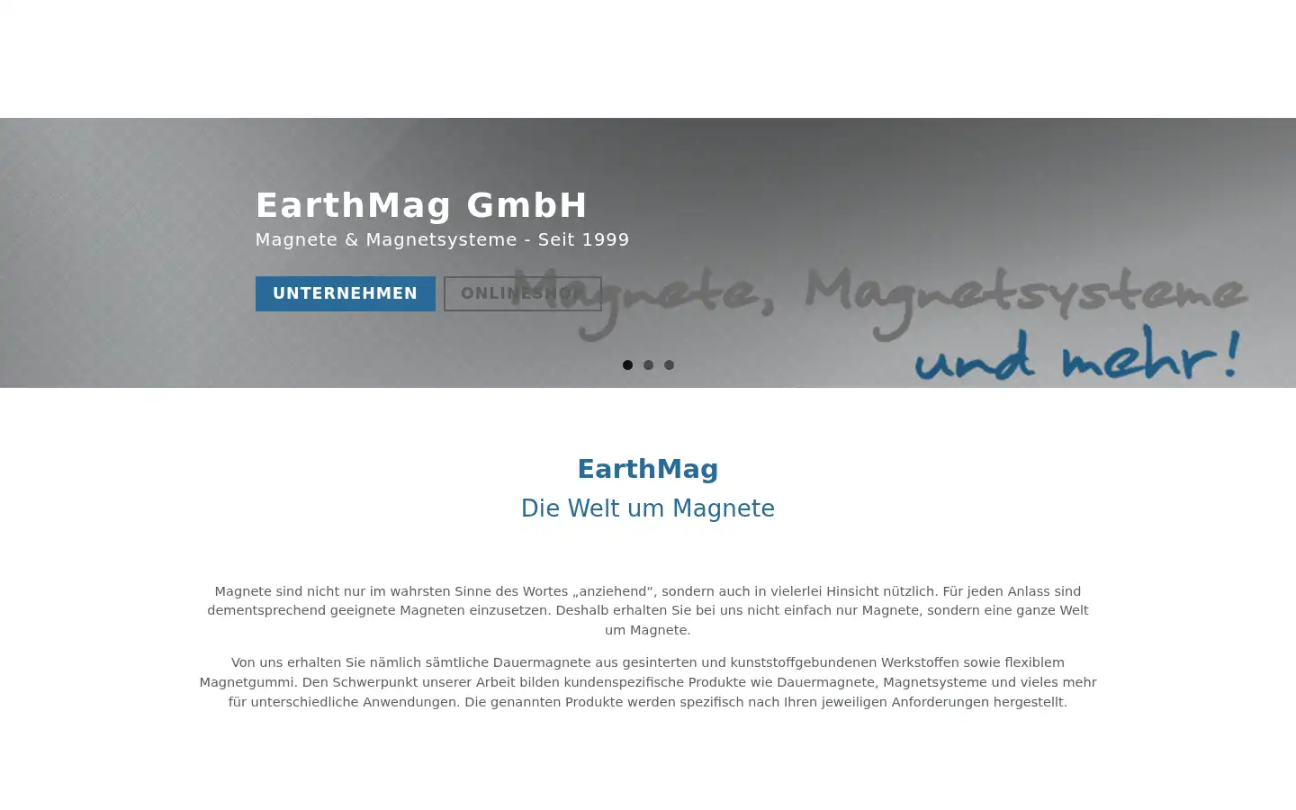 Screenshot of earthmag.de