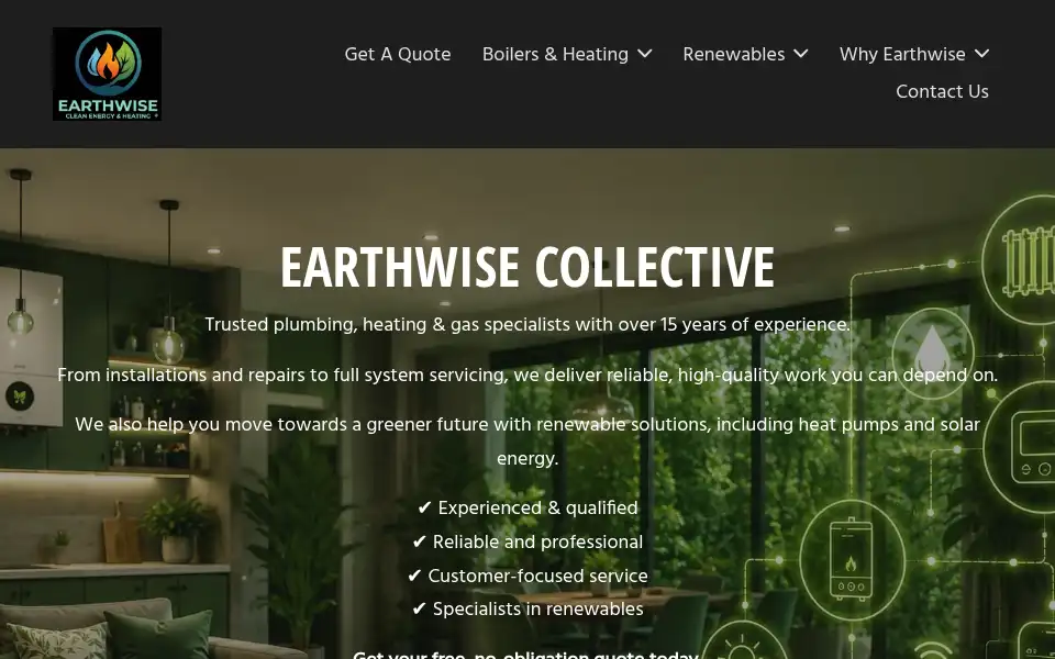 Screenshot of earthwisecollective.com