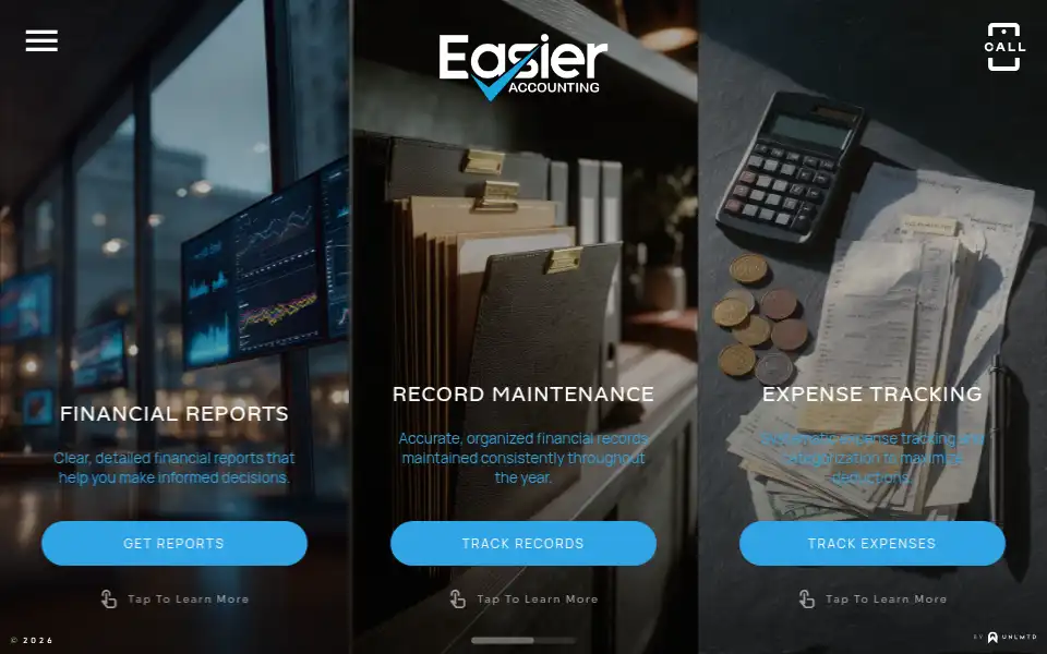 Screenshot of easieraccounting.com