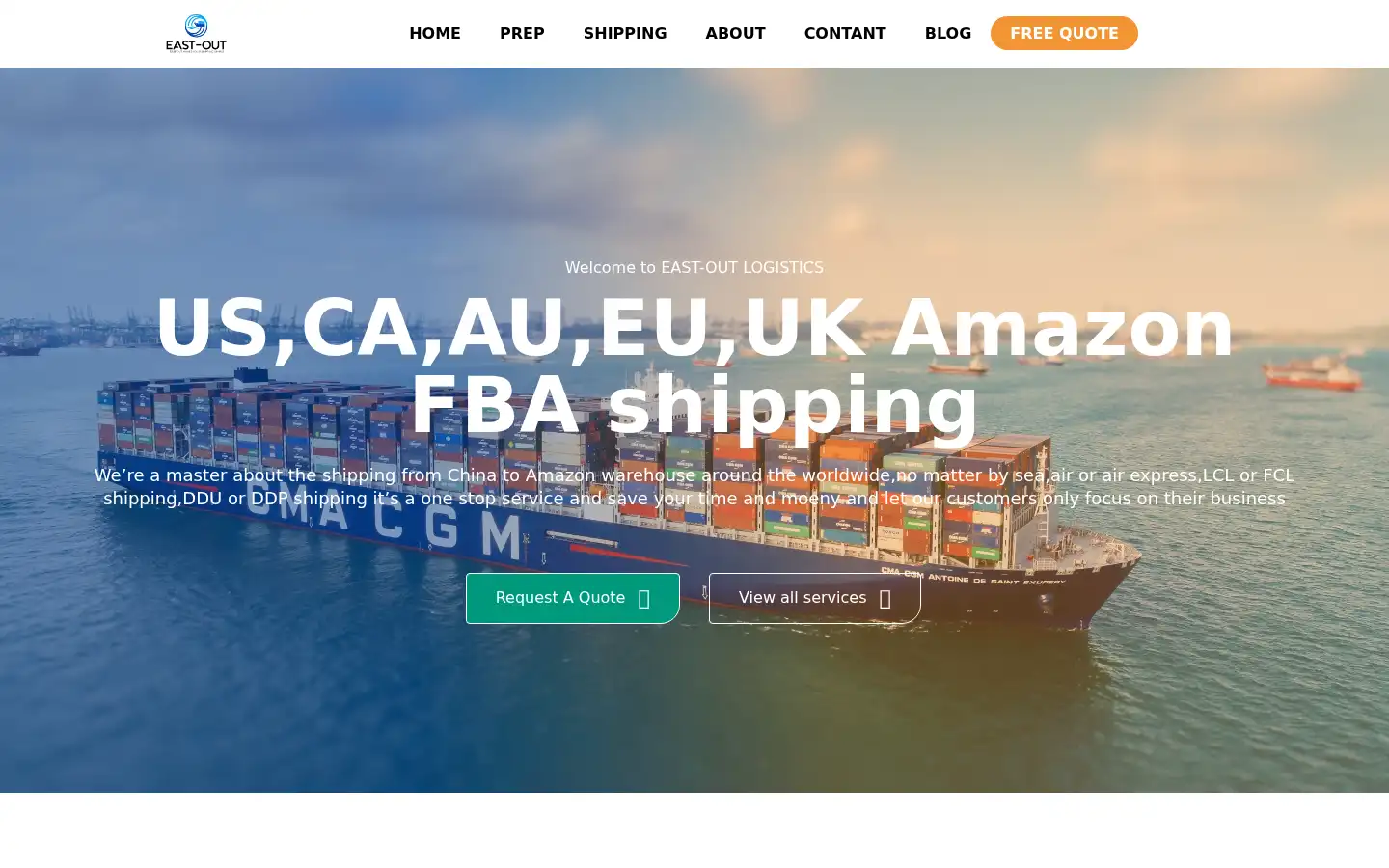Screenshot of east-out.com