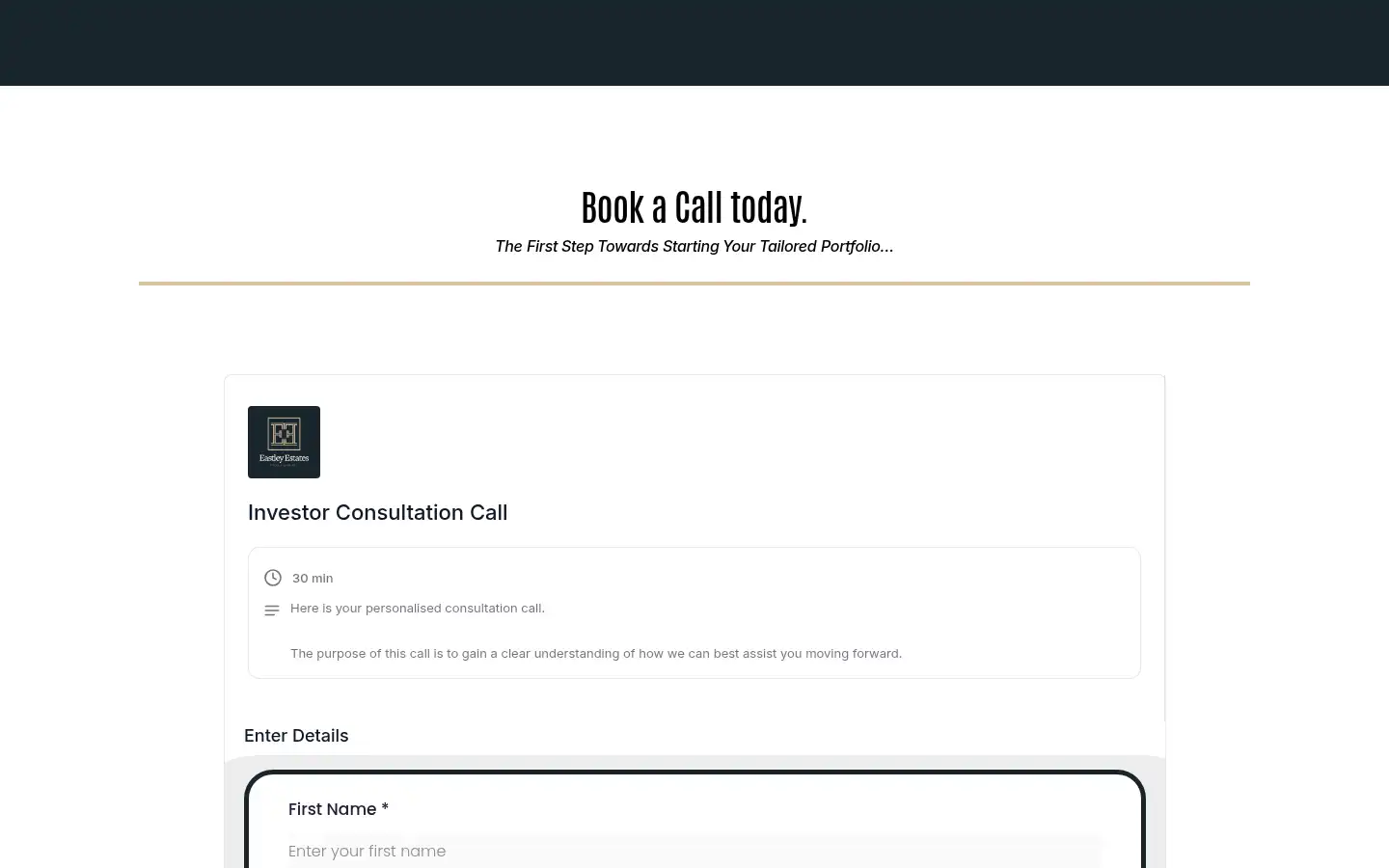 Screenshot of eastleyestatespi.co.uk