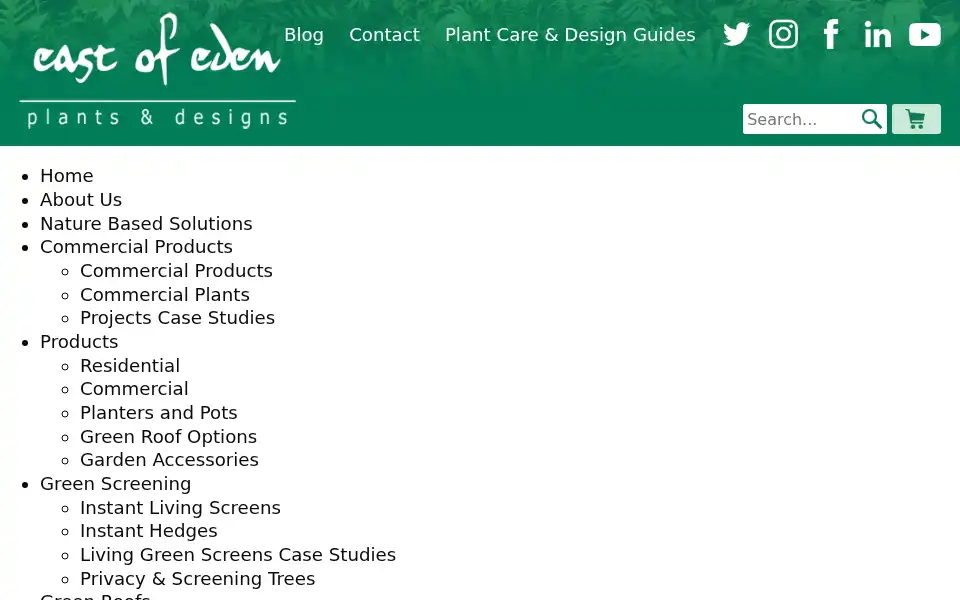 Screenshot of eastofedenplants.co.uk