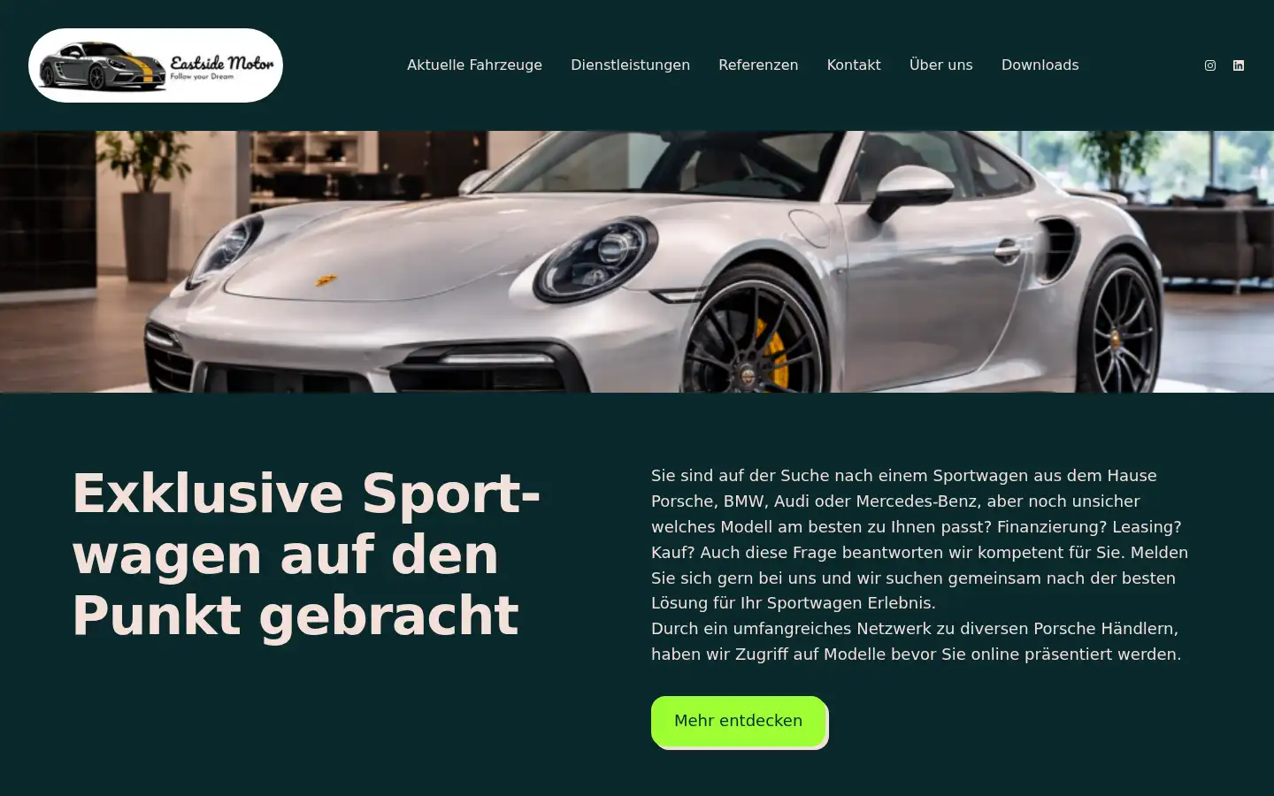 Screenshot of eastside-motor.de