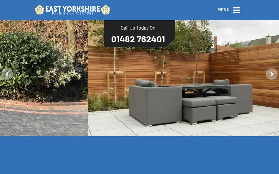 Screenshot of eastyorkshirepavingandlandscapes.co.uk