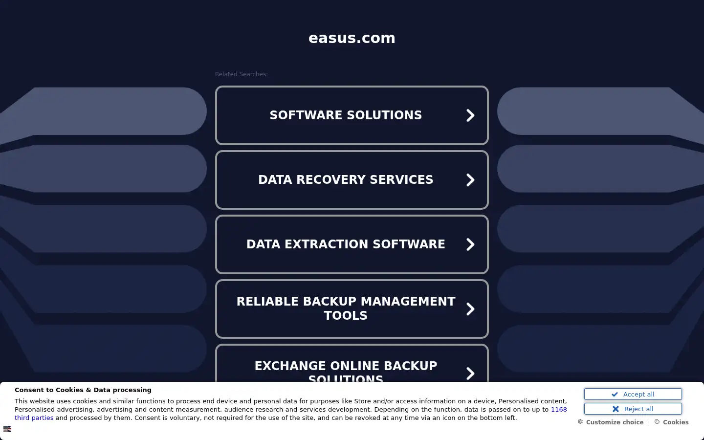 Screenshot of easus.com