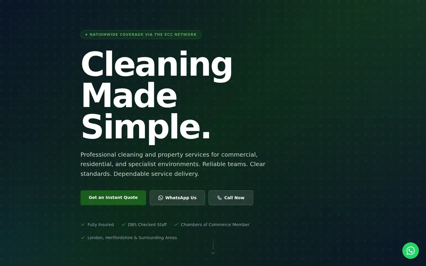 Screenshot of easy-commercial-cleaning.com
