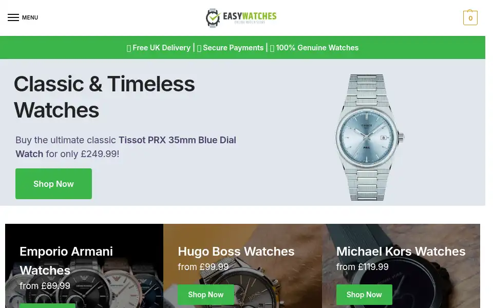 Screenshot of easy-watches.com