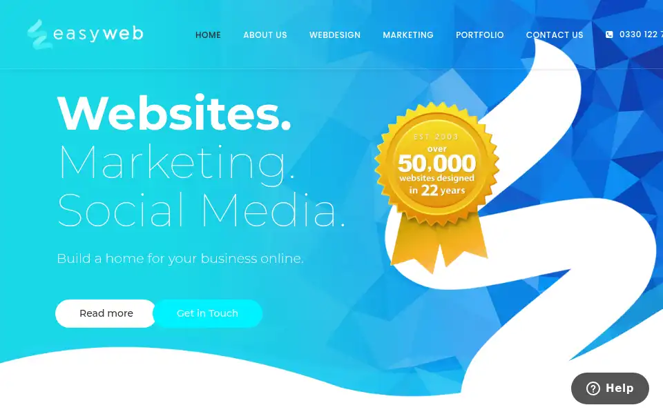Screenshot of easy-web.co.uk