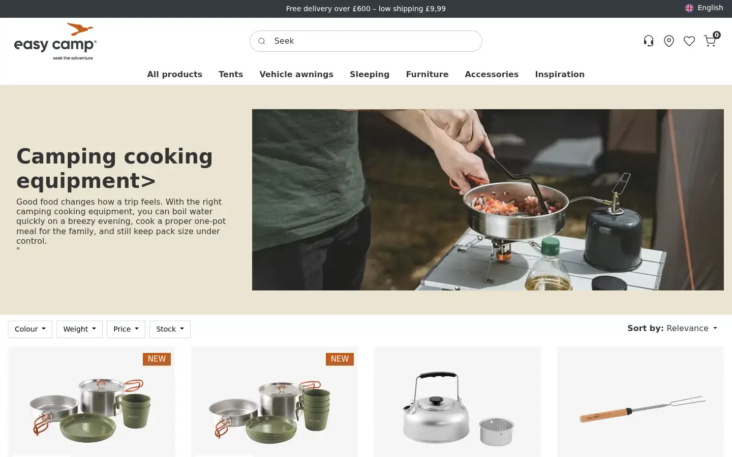 Screenshot of easycamp.com