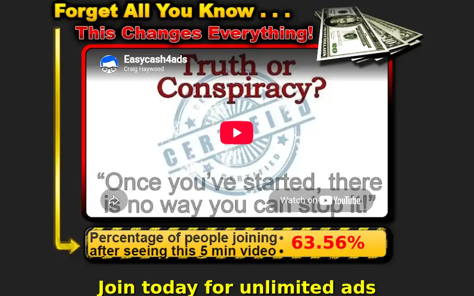 Screenshot of easycash4ads.com