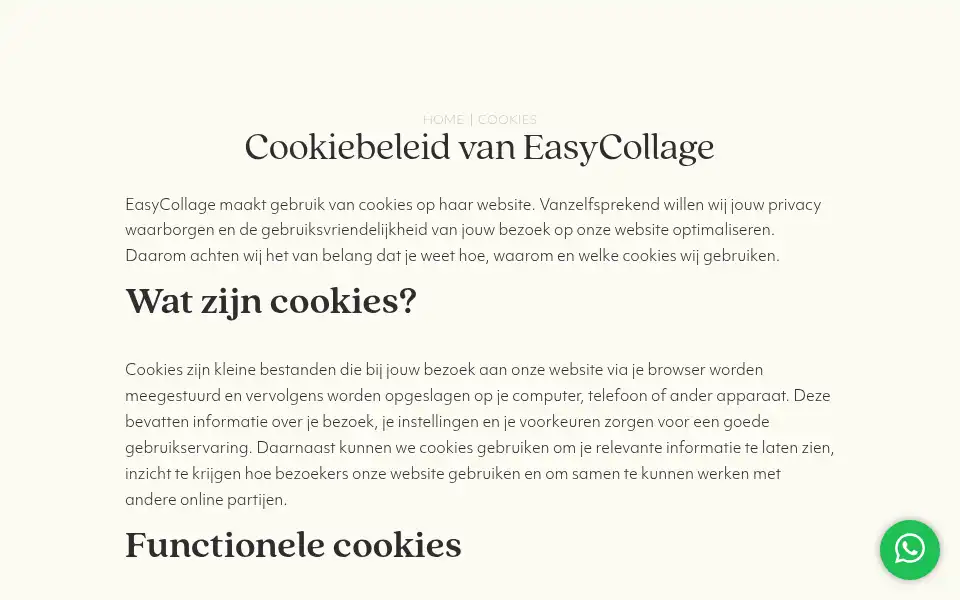 Screenshot of easycollage.nl