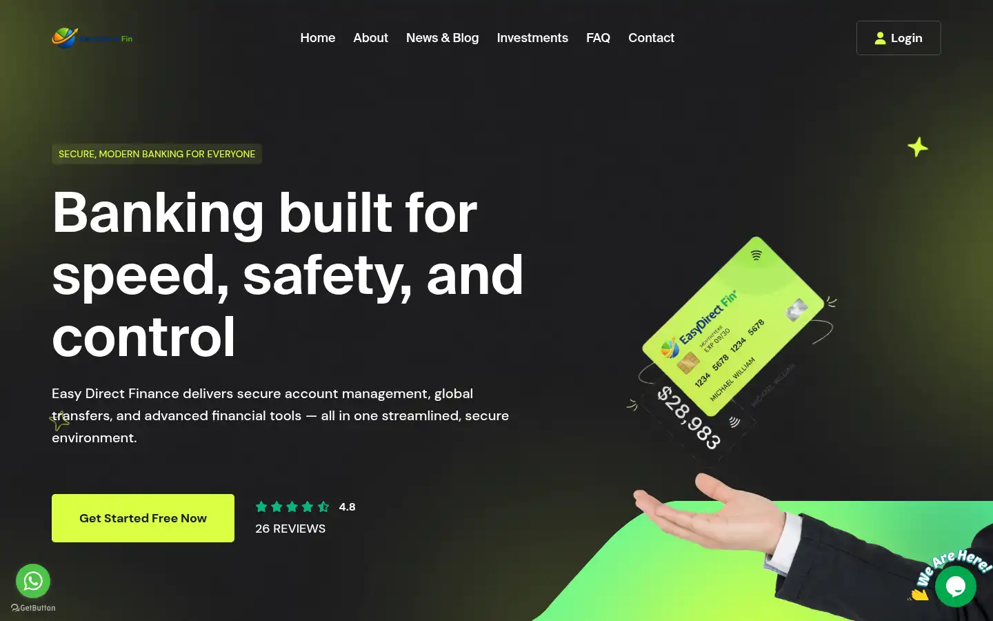 Screenshot of easydirectfin.co
