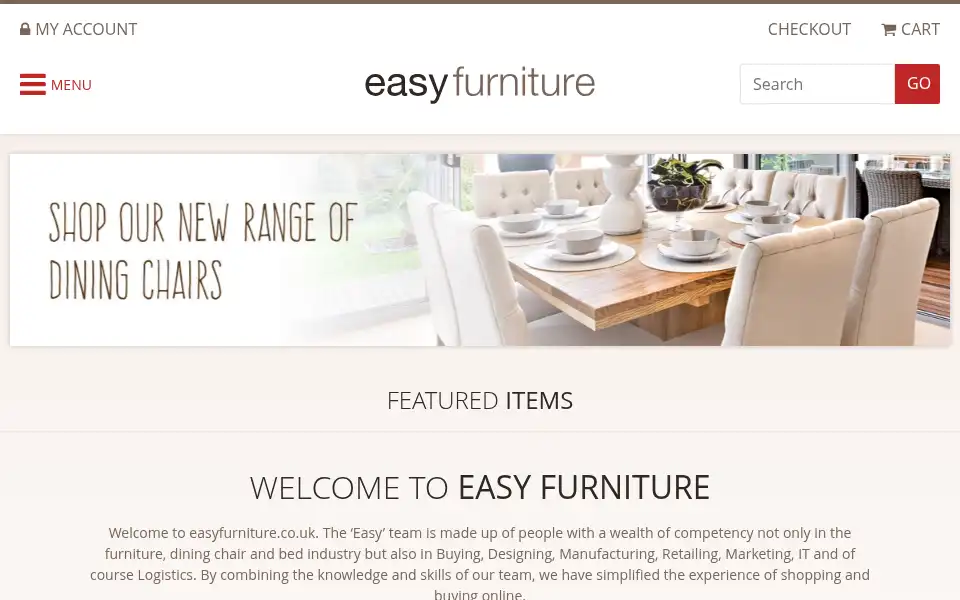Screenshot of easyfurniture.co.uk