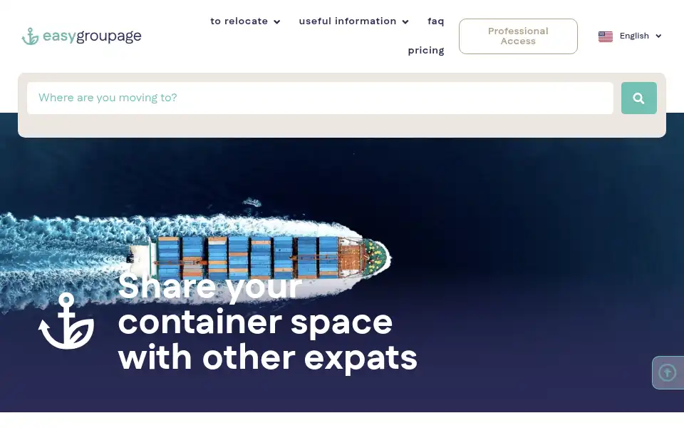 Screenshot of easygroupage.com