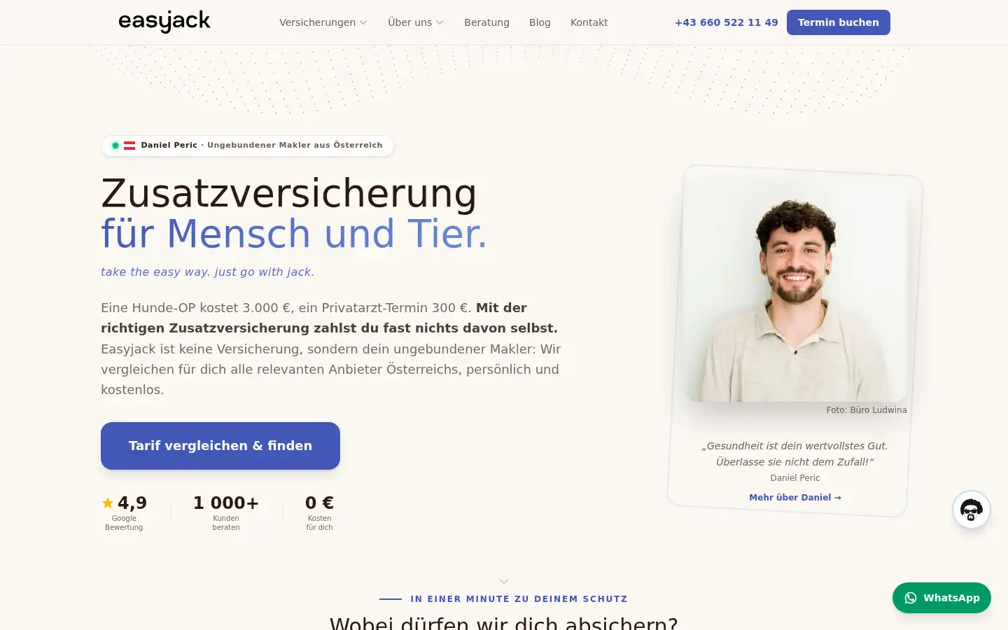 Screenshot of easyjack.at