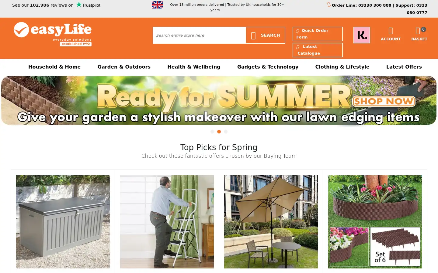 Screenshot of easylife.co.uk