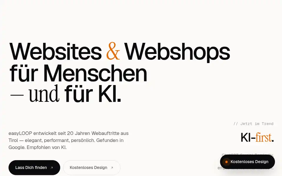 Screenshot of easyloop.com