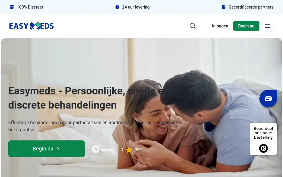 Screenshot of easymeds.nl