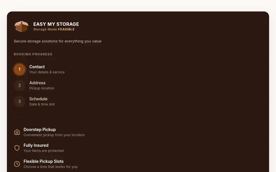 Screenshot of easymystorage.com