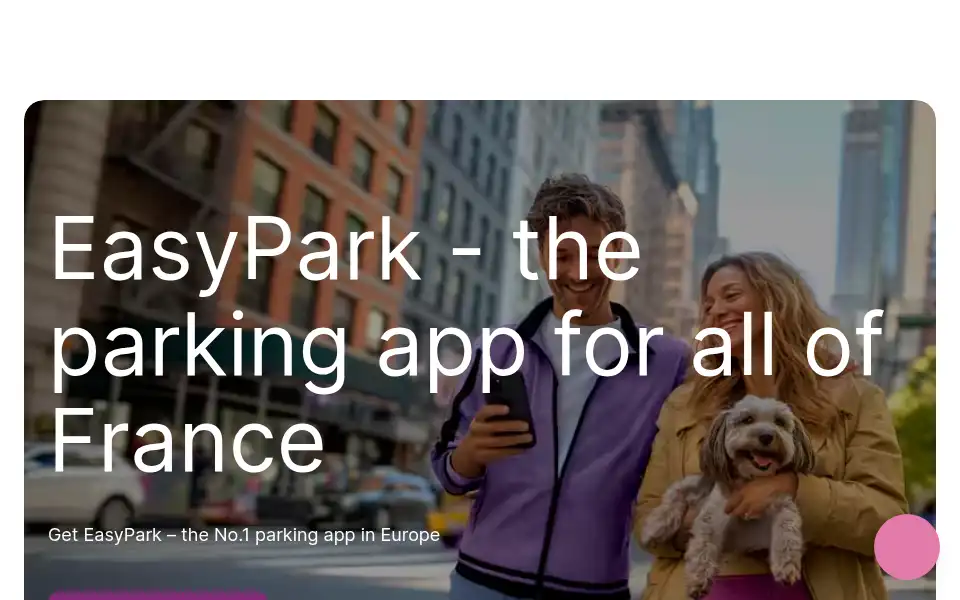 Screenshot of easypark.net