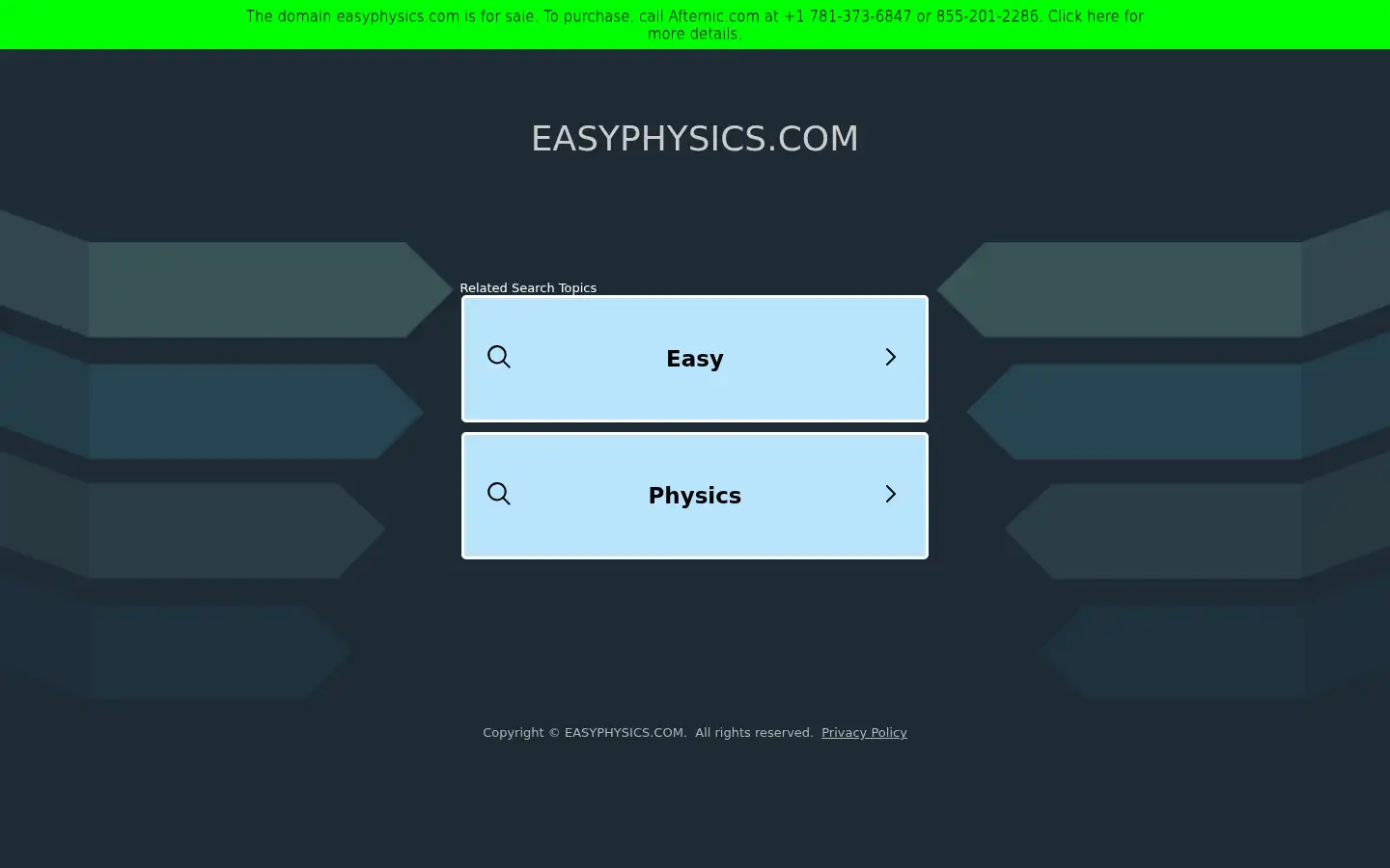 Screenshot of easyphysics.com