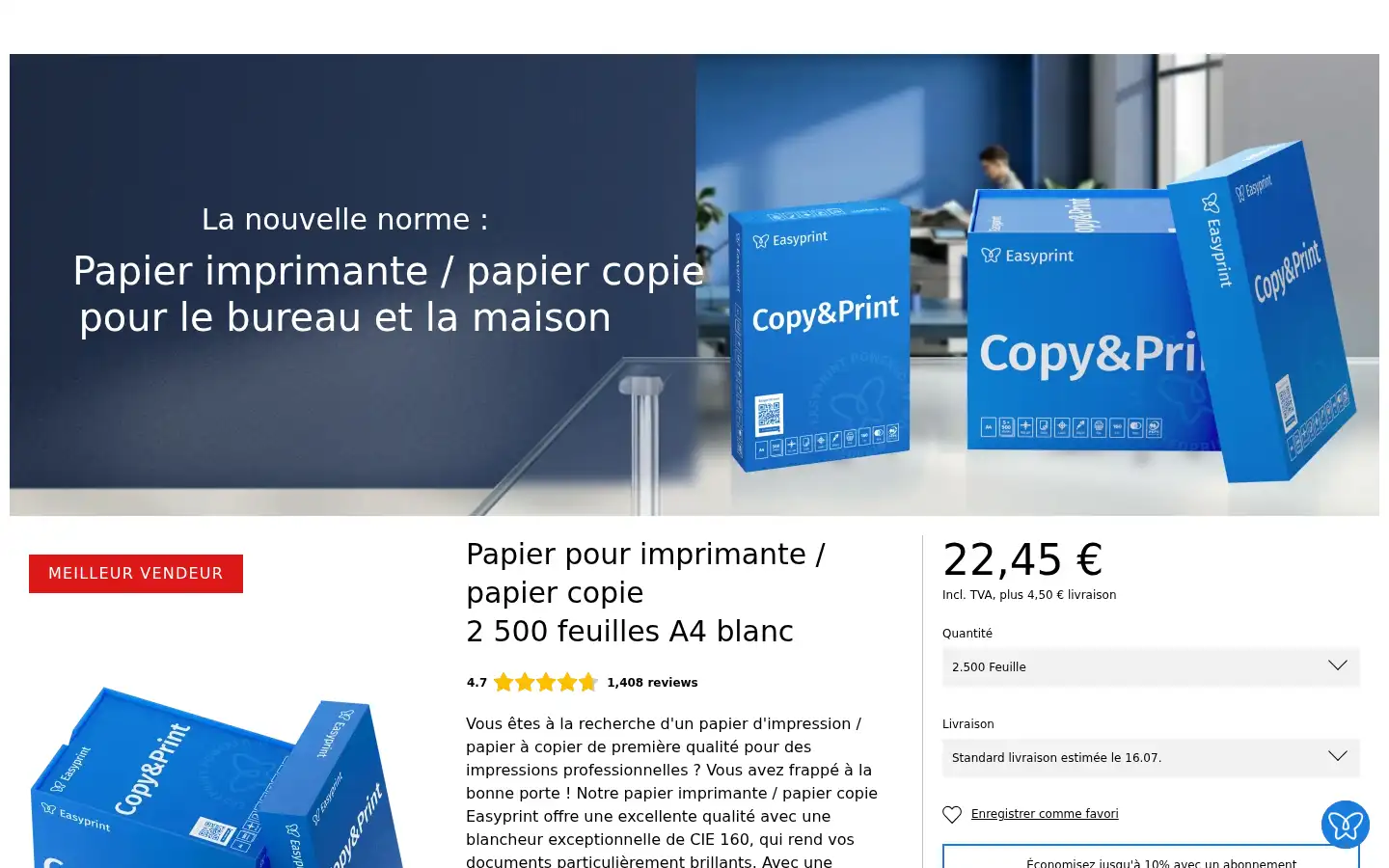 Screenshot of easyprint.com