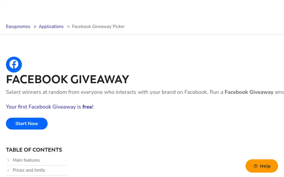 Screenshot of easypromosapp.com