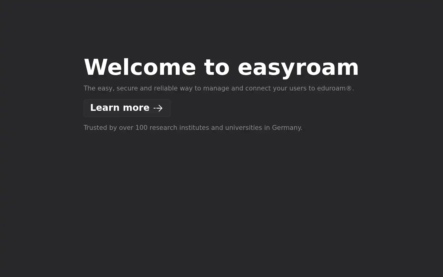 Screenshot of easyroam.de