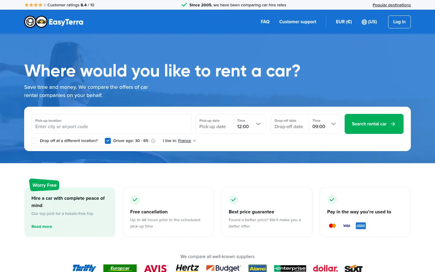 Screenshot of easyterra.com