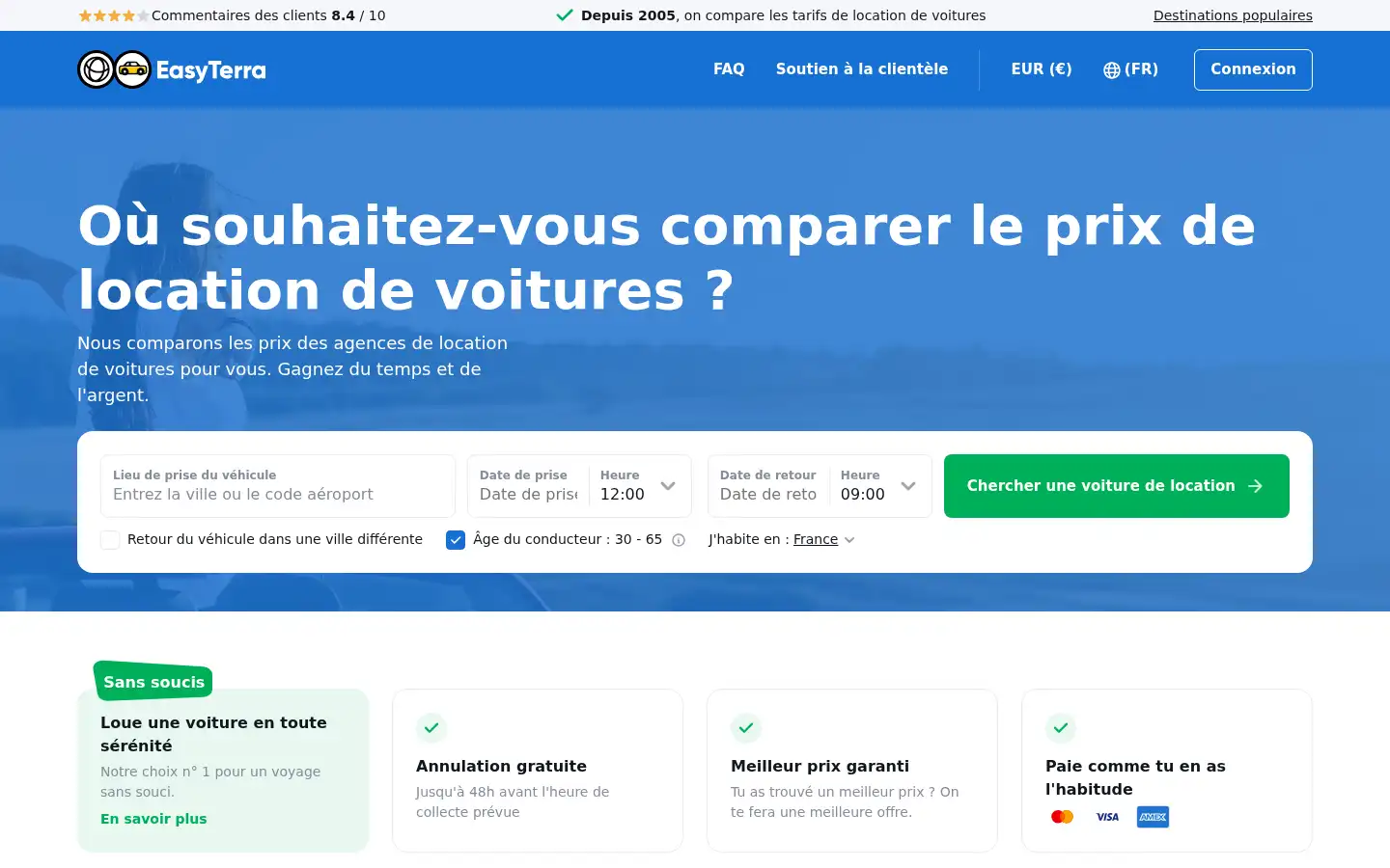 Screenshot of easyterra.fr