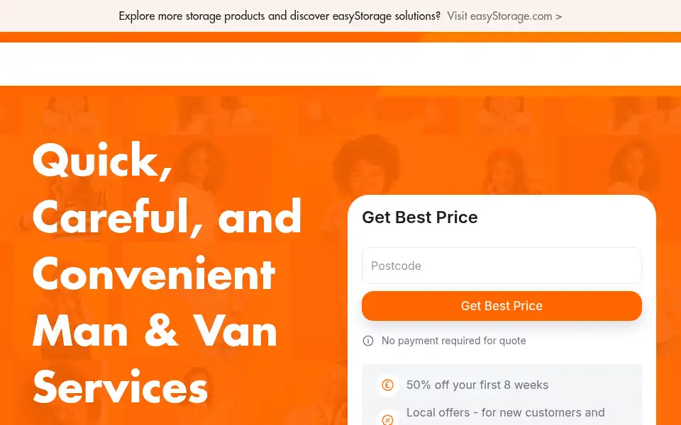 Screenshot of easyvan.com