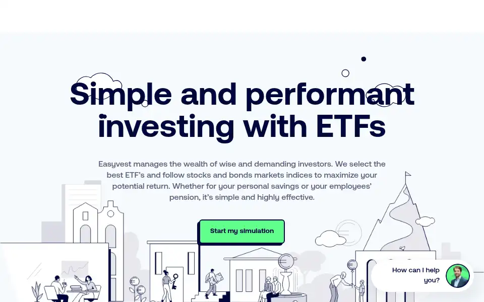 Screenshot of easyvest.be