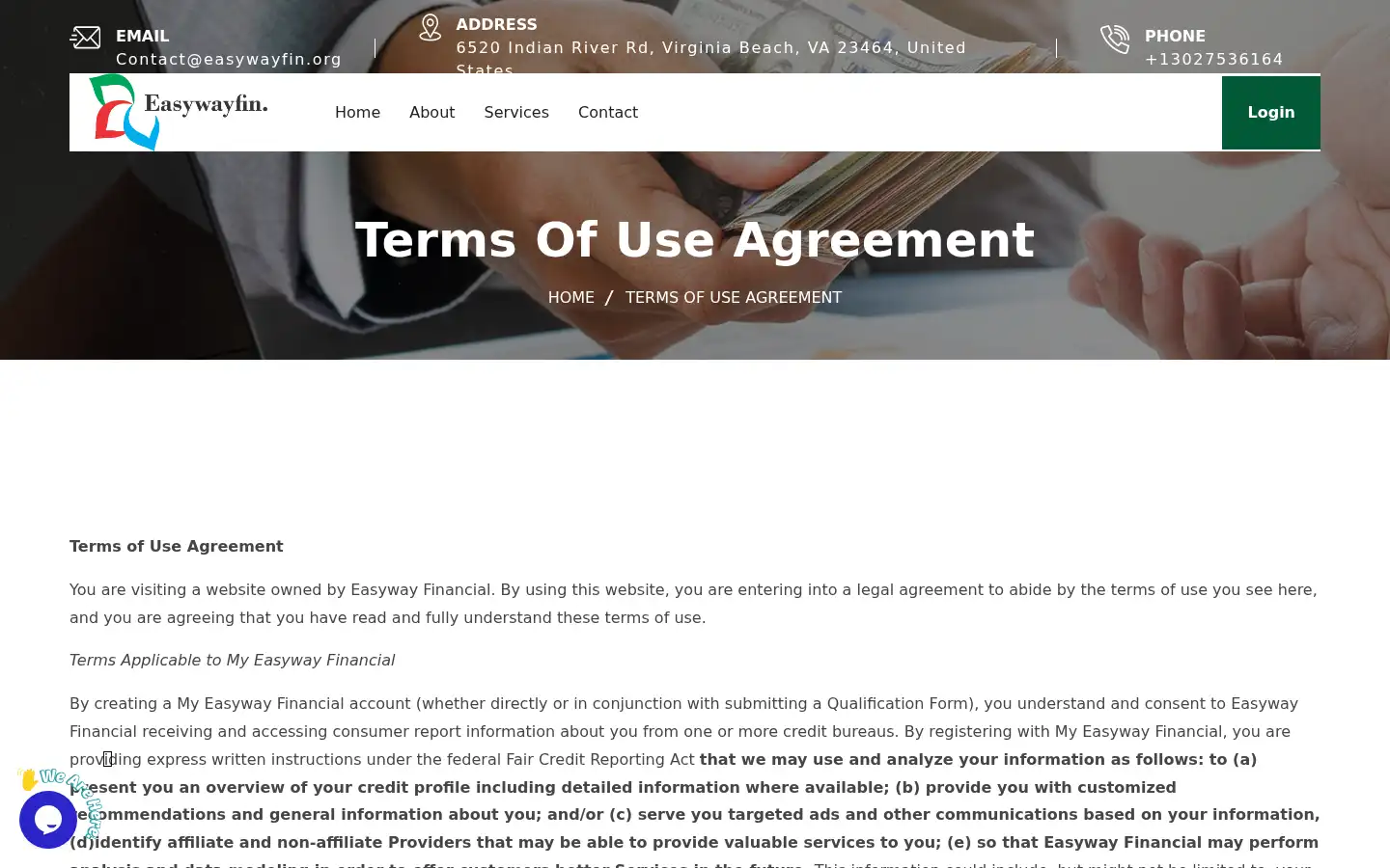 Screenshot of easywayfin.org