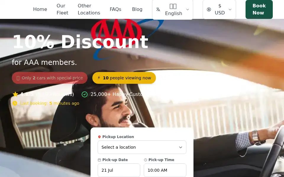 Screenshot of easywayrentacar.com