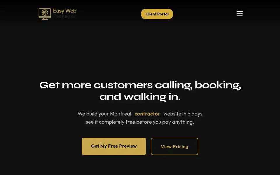 Screenshot of easywebpackages.com