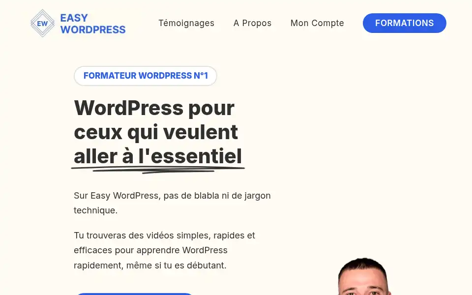 Screenshot of easywordpress.fr