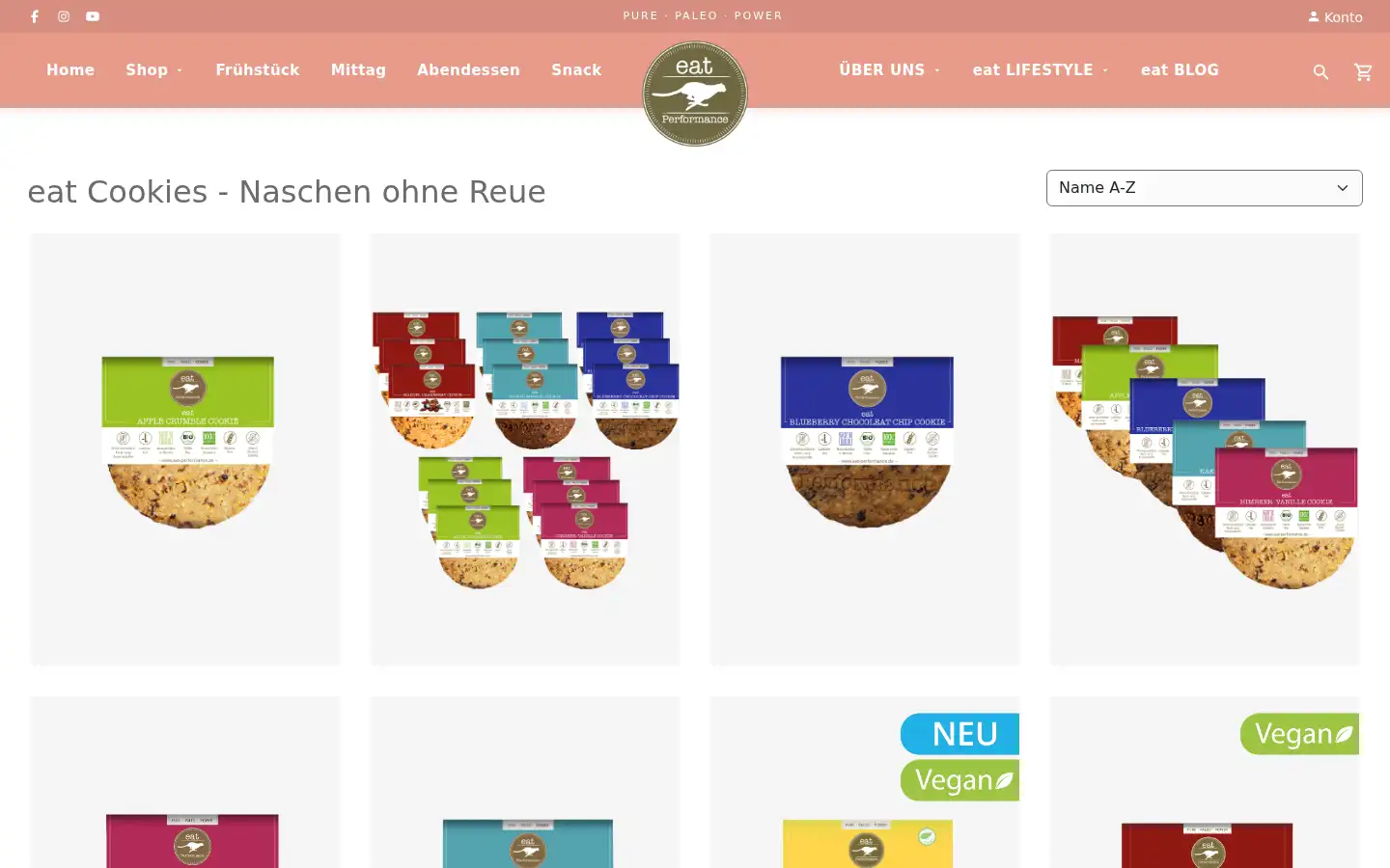 Screenshot of eat-performance.com